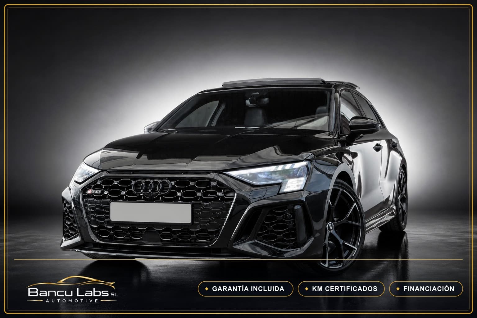 Audi A3 RS3 Sportback TFSI quattro S tron 2022 Negro de ocasión