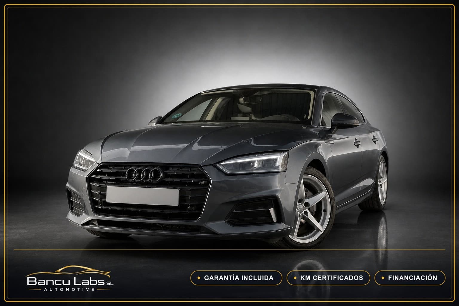 Audi A5 S tronic Sportback 2017 Gris / Plata de ocasión