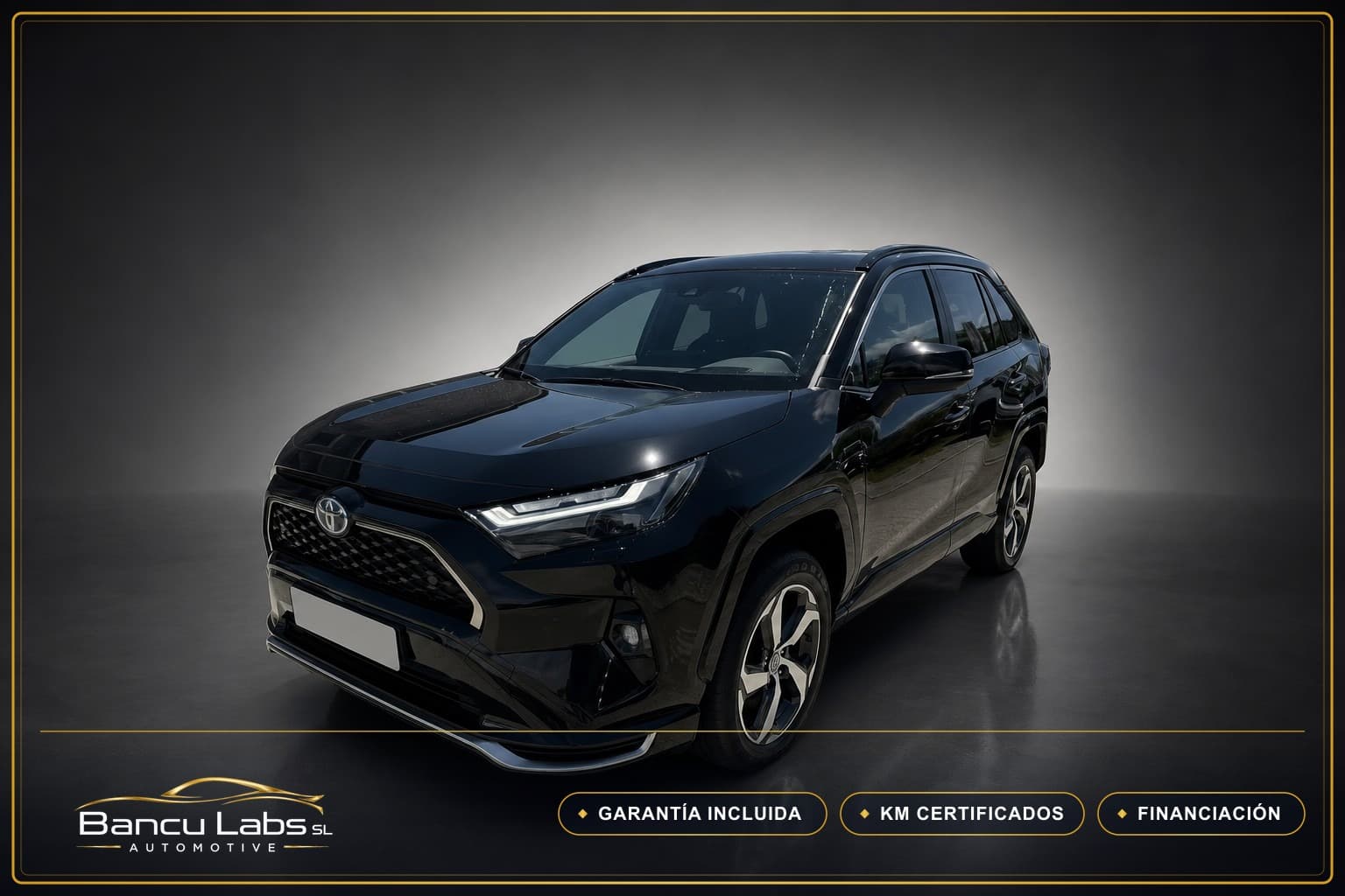 Toyota RAV4 Plug-in Hybrid 306 CV AWD 2022 Negro de ocasión en Castellón — foto 1