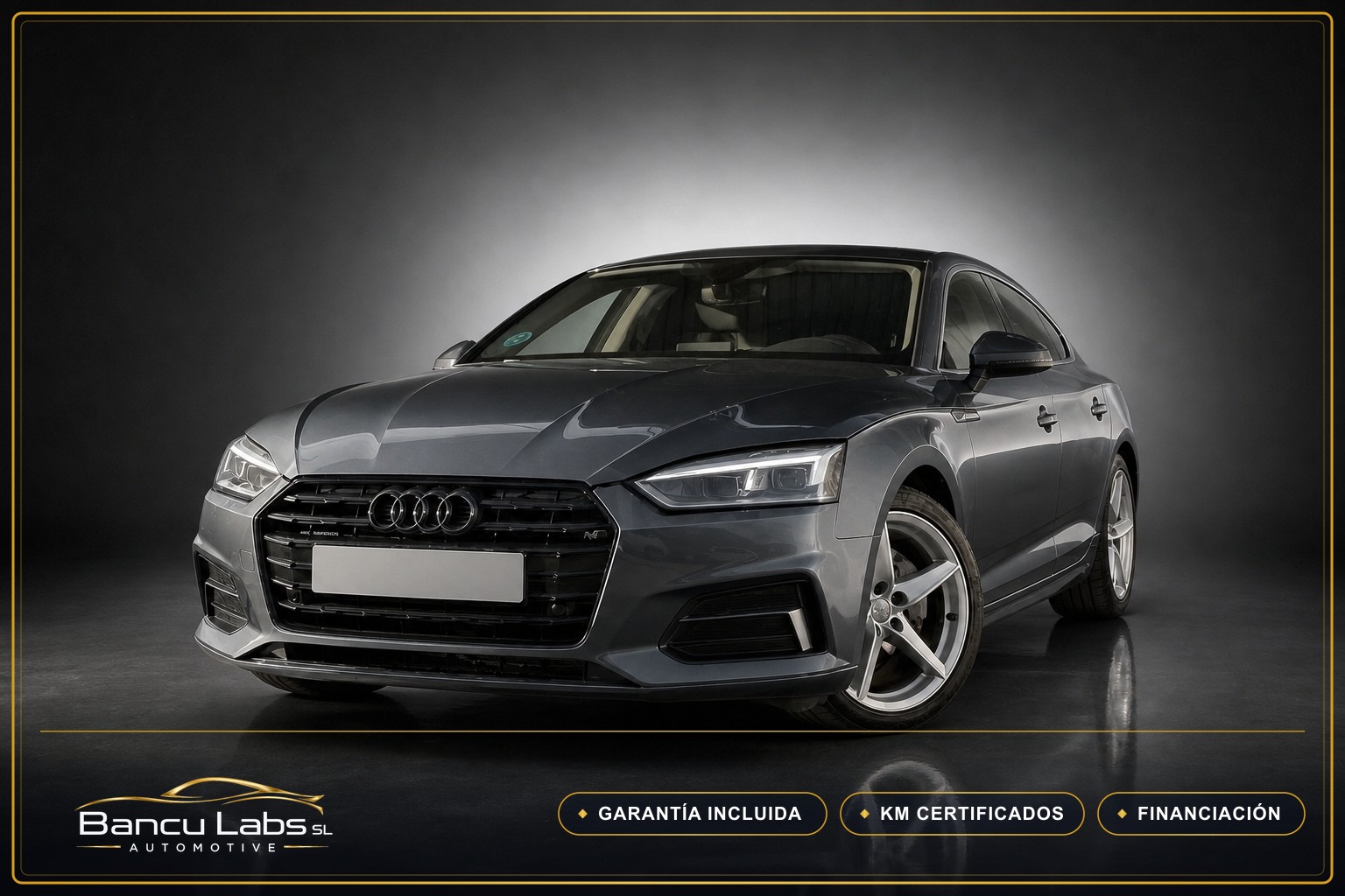 Audi A5 S tronic Sportback 2017 Gris / Plata de ocasión