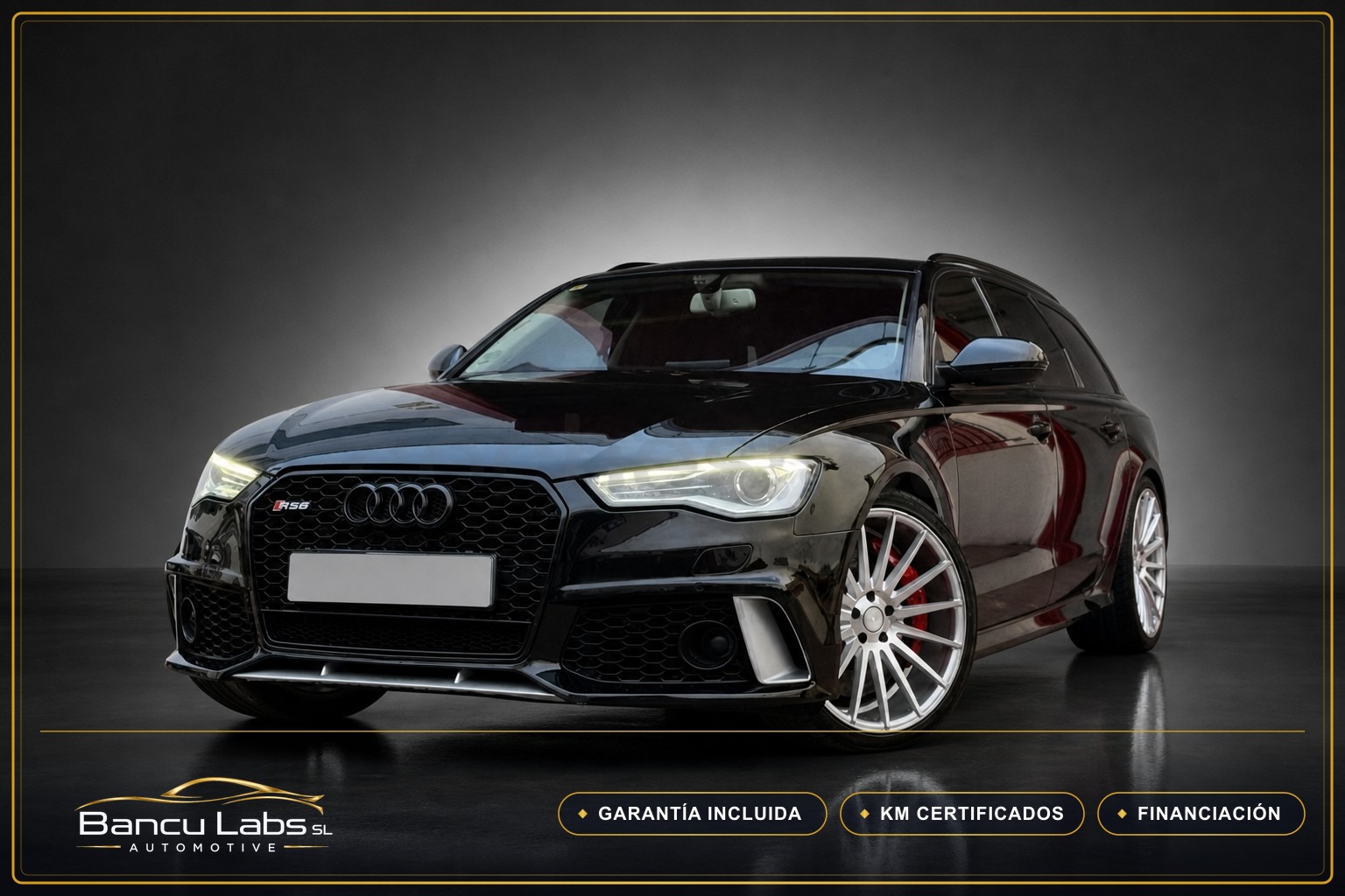 Audi A6 2.0 TDI Avant Look RS6 Competition 2015 Negro de ocasión