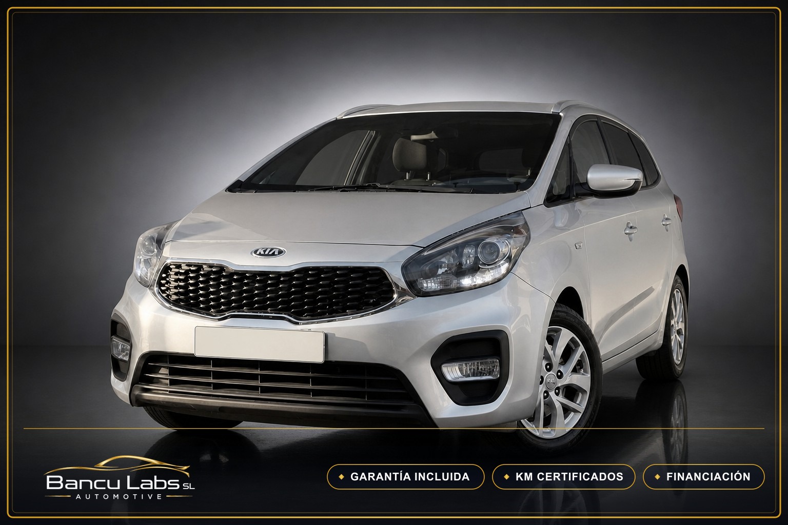 Kia Carens Drive EcoDyn 2018 Gris / Plata de ocasión