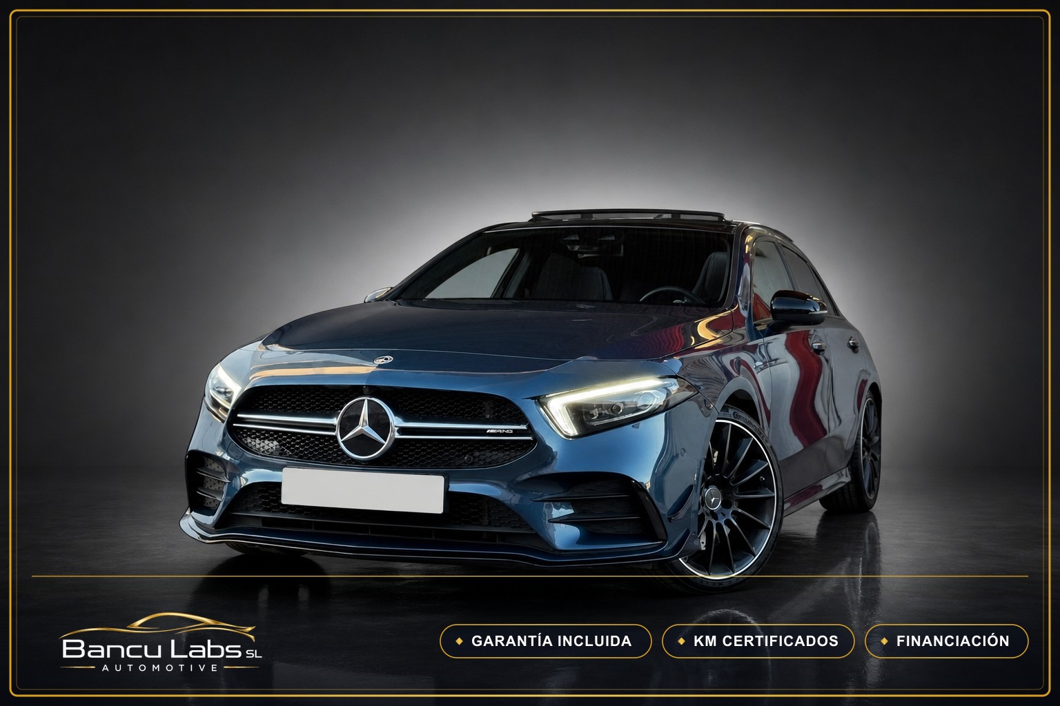 Mercedes-Benz Clase A AMG A 35 4MATIC 2021 Azul de ocasión